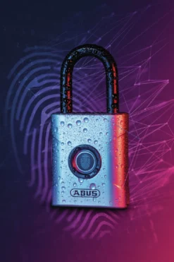 Hengelås 57/50 touch for inntil 20 fingeravtrykk-Abus New