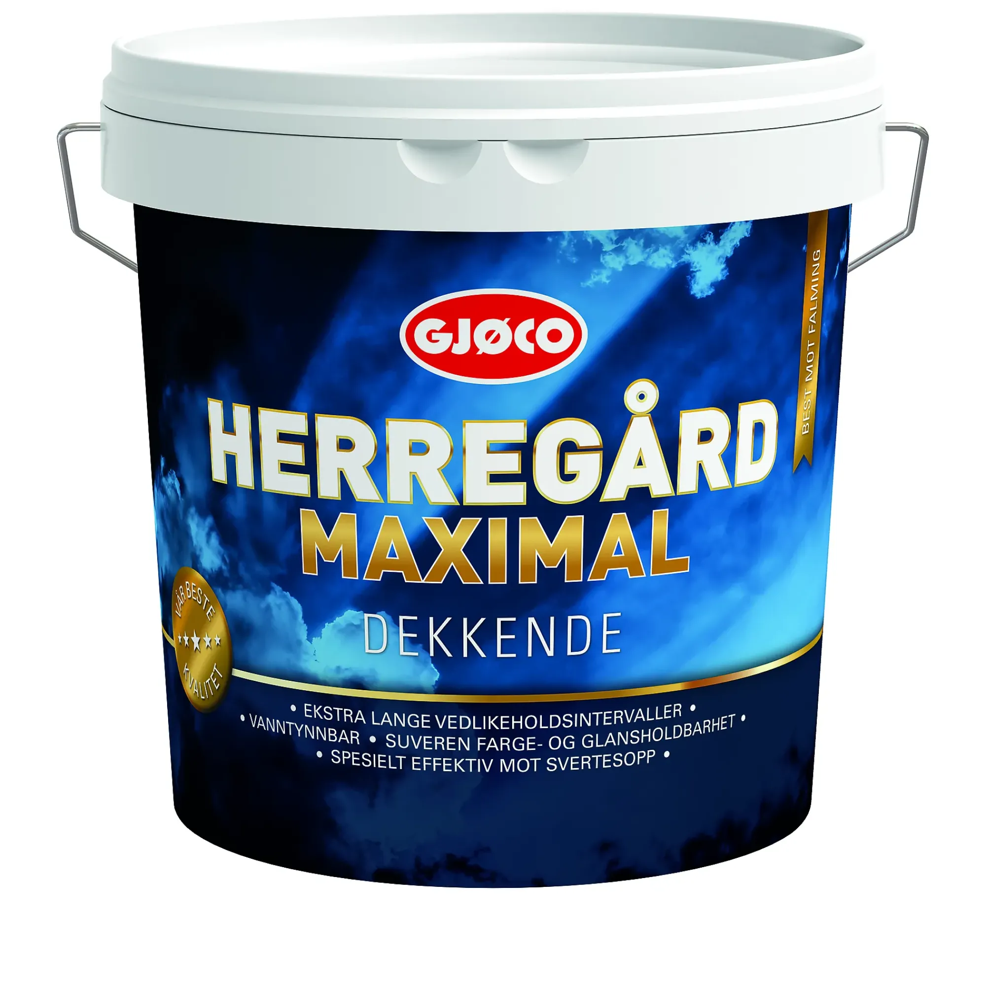 Herregård Maximal utendørsmaling gul base 3l-Gjøco Hot