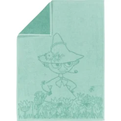 Håndkle Mummi 50x70 Snusmumriken mint GOTS-Moomin Arabia Hot