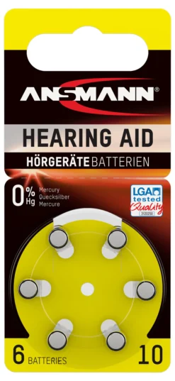 Hørebatteri Type 10 6pk-Ansmann Hot