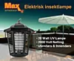 Insektlampe myggfelle UV 20w-Max smekker Online