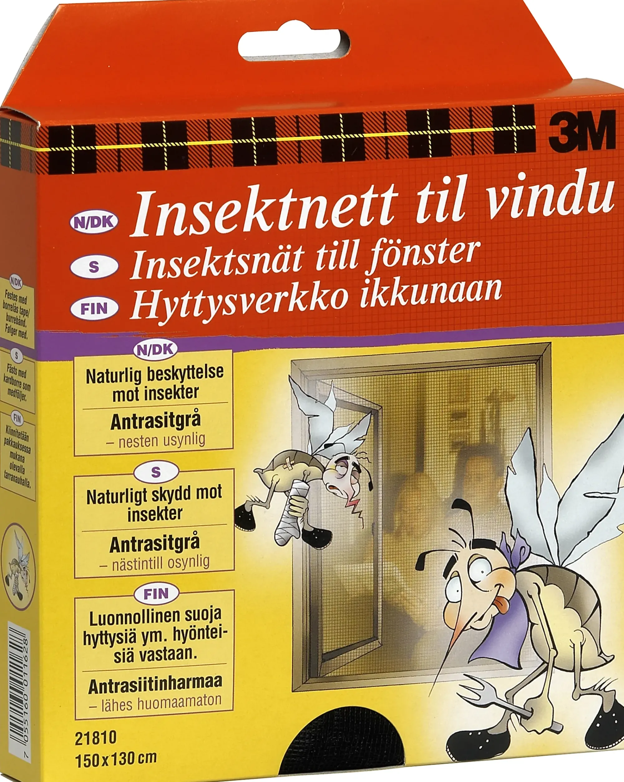 Insektnett til vindu 130x150cm-3m Best