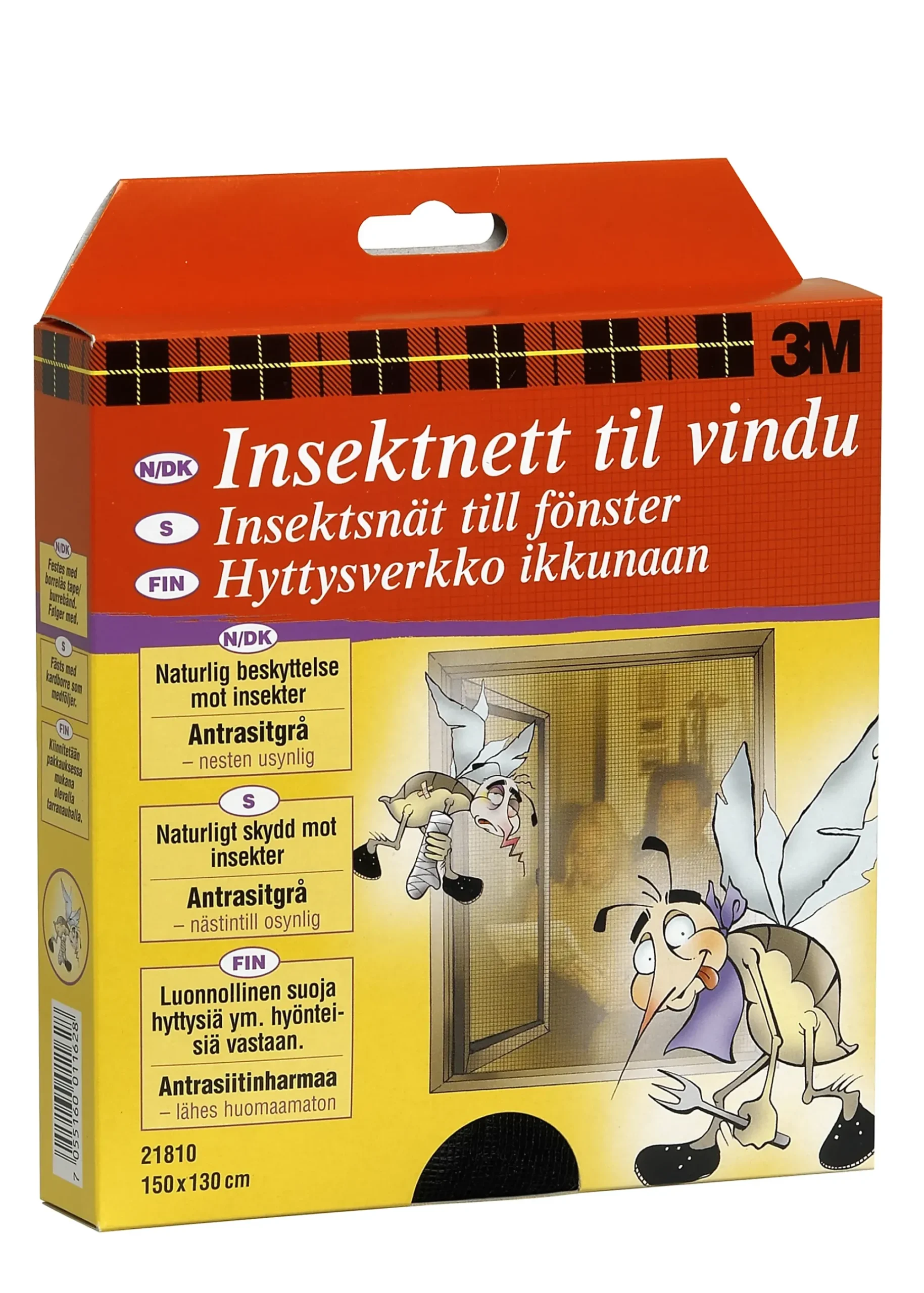 Insektnett til vindu 130x150cm-3m Best