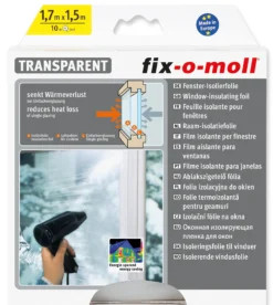 Isolerende vindusfolie 1,7x1,5m-Fix O Moll Hot