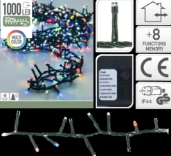 Julelys 1000 multifarget led 20m ute/inne-Ki Outlet