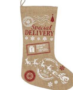 Julesokk natur jute-Scandinavian living Clearance