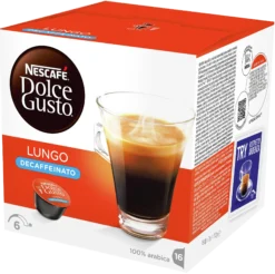 Kaffekapsel Lungo koffeinfri 16stk-Nescafé dolce gusto Discount
