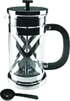 Kaffepresse 8 kopper krom med Pyrex glass-Aanonsen Clearance