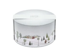 Kakebokssett Vinter Arctic Ice/Woodrose Metal 22x12/20x10cm-Bastian New