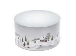 Kakebokssett Vinter Arctic Ice/Woodrose Metal 22x12/20x10cm-Bastian New