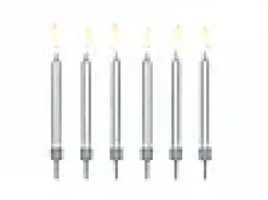 Kakelys med holder 6cm 6stk-Cacas Discount