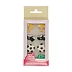 Kakepynt fotball 8stk-Funcakes Outlet