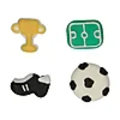 Kakepynt fotball 8stk-Funcakes Outlet