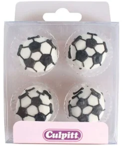Kakepynt fotball 12stk-Cacas Outlet