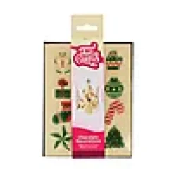 Kakepynt Sjokolade Julefigurer 12stk-Funcakes Hot
