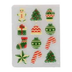 Kakepynt Sjokolade Julefigurer 12stk-Funcakes Hot