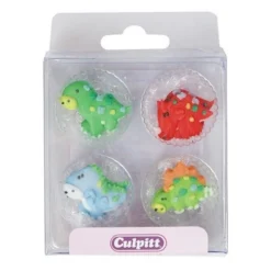 Kakepynt Spiselig Dinosaur 12stk-Culpitt Discount