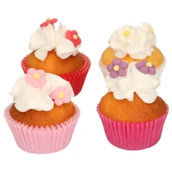 Kakepynt spiselig miniblomster 32stk-Funcakes Clearance