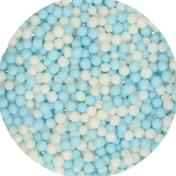 Kakestrø Soft Perler Blå og Hvite 60g-Funcakes Outlet