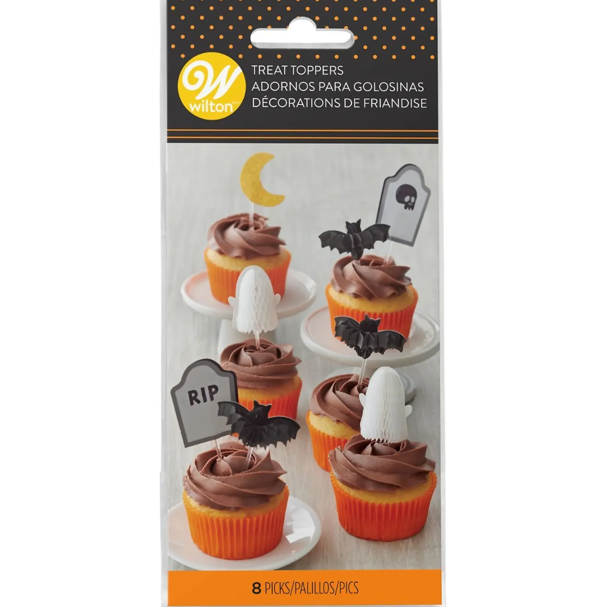 Kaketopper Halloween 3D 8stk-Wilton Clearance