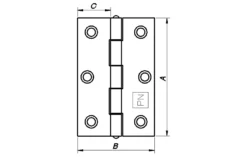 Kanthengsler 76mm rustfri-Pn Beslag Online