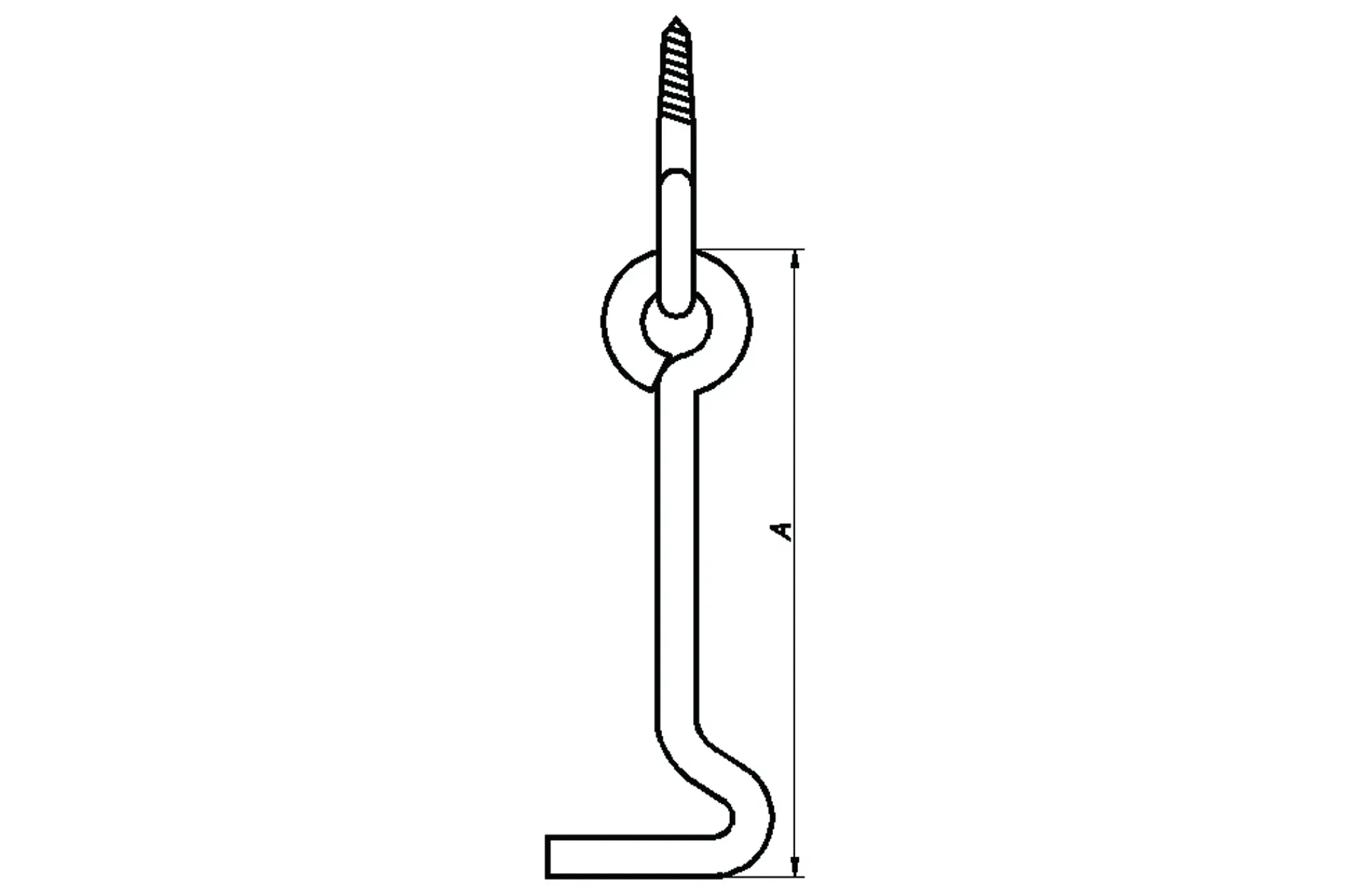 Kastekrok kraftig 122mm-Pn Beslag New