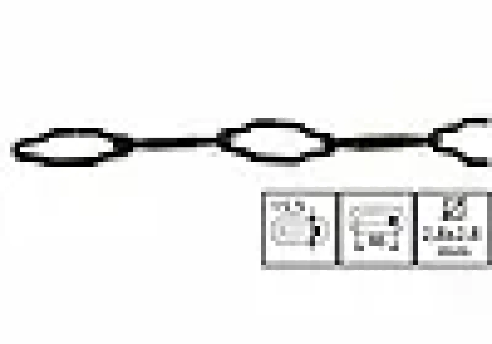 Kjetting 320-2 svart 2m sb-Habo New
