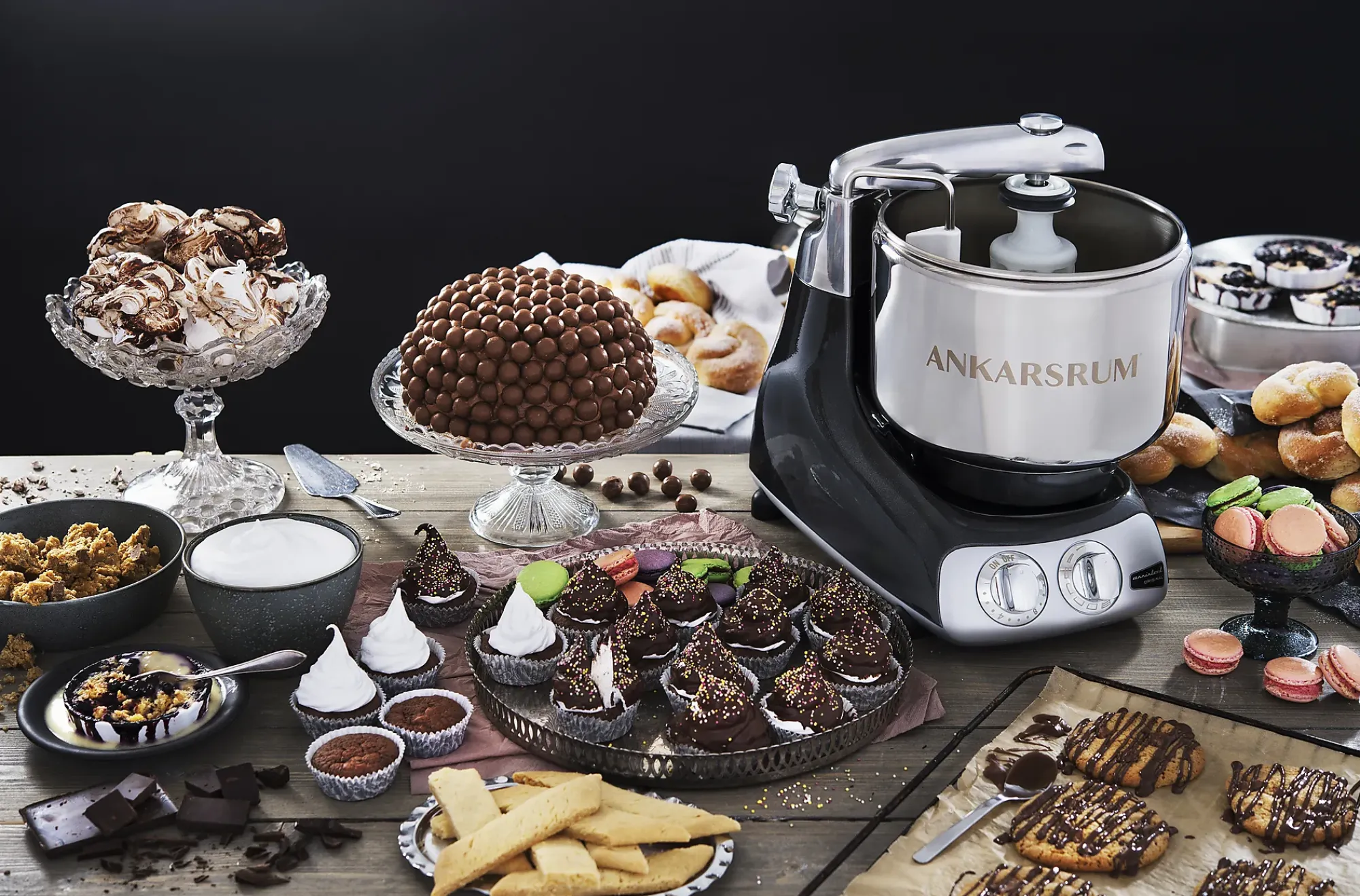 Kjøkkenmaskin Assistent black diamond AKM6230BD-Ankarsrum Clearance