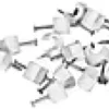 KLAMMER 3X5MM HVIT FOR LAMPETTLEDNING 2x0,75MM-Valux Discount