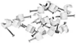 KLAMMER 3X5MM HVIT FOR LAMPETTLEDNING 2x0,75MM-Valux Discount