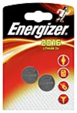 Knappcellebatteri CR2016 3V Lithium 2stk-Energizer New