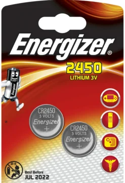 Knappcellebatteri CR2450 3V Lithium 2stk-Energizer Best