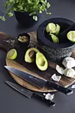 Knivsett 2 deler Kokkekniv HB-85 21,5cm grønnskakskniv13cm-Mac Best