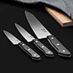 Knivsett 3deler Kokkekniv HB-85 Grønnsakskniv HB-55 Grønnskaskniv HB 40-Mac Sale