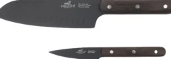 Knivsett Phenix sort/tre 2stk-Lion sabatier internationa New