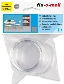 Knott transp 50mm 910 til stol/bord/pianoben-Fix O Moll