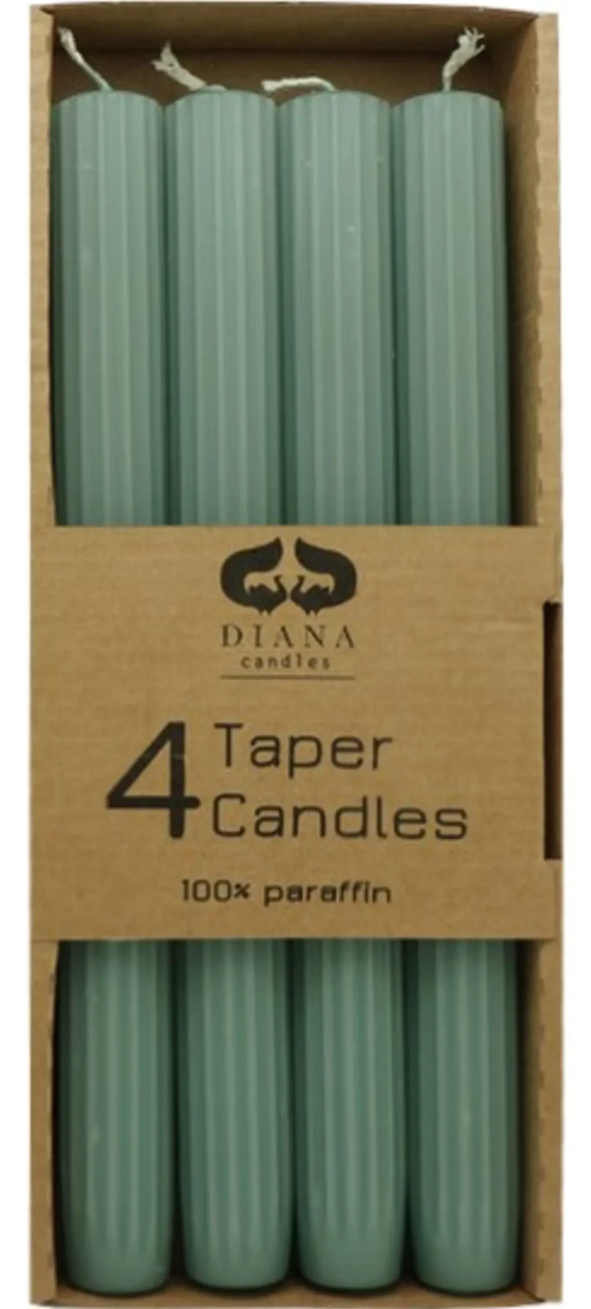 Kronelys med riller antikk 24cm 4stk-Diana lys Clearance