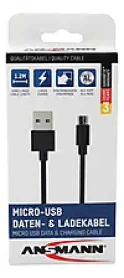 Ladekabel Micro-USB 1,2m-Ansmann Discount