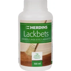 Lakkbeis 718 grafittsvart 0,3l-Herdins