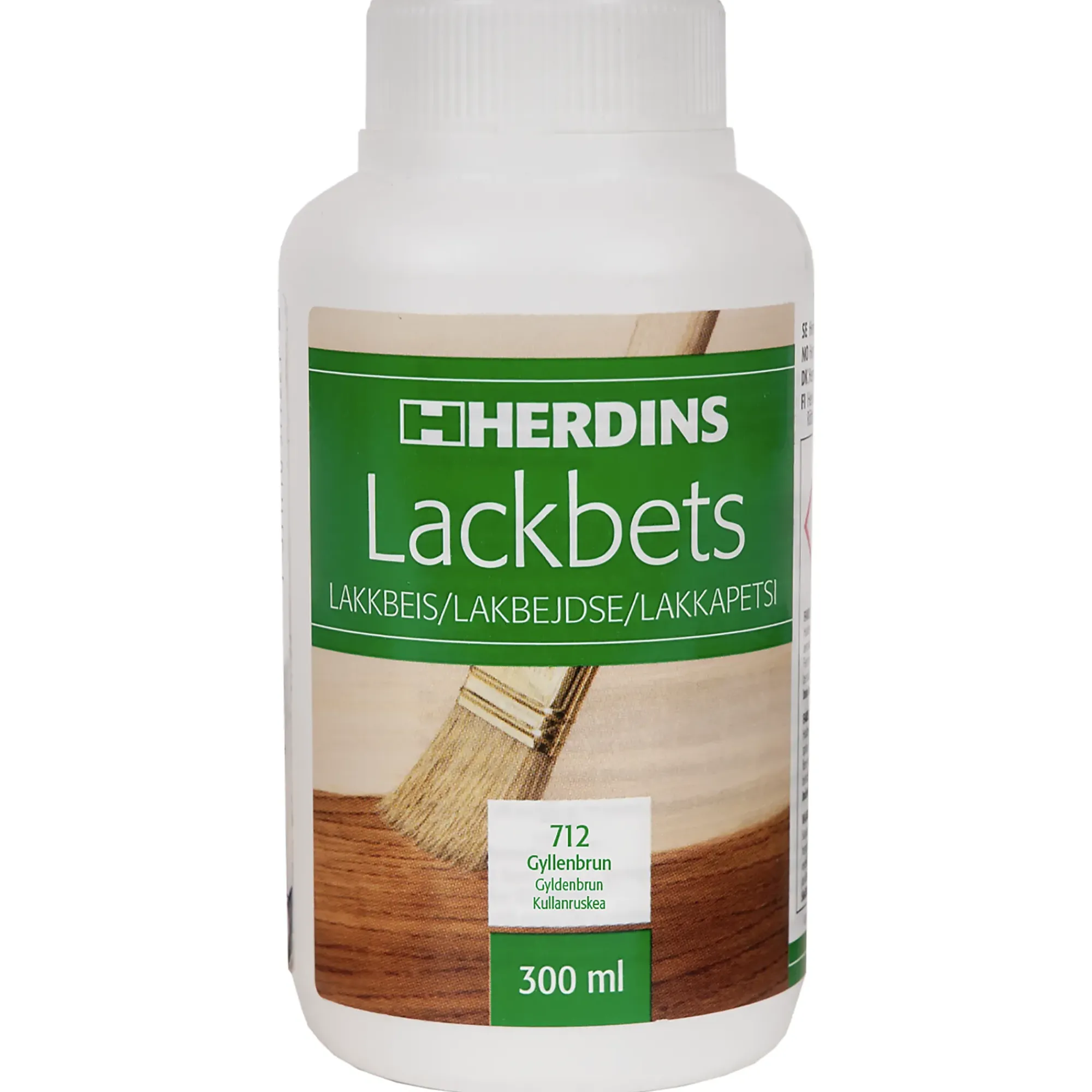 Lakkbeis 712 gyllenbrun 0,3l-Herdins