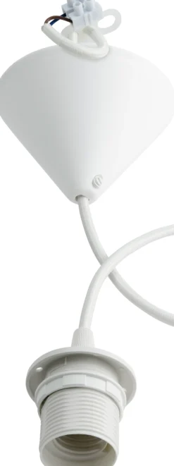 Lampeoppheng E27 plast tekstilkabel 1,8m-Gelia