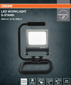 Led Arbeidslampe 30w 2700lm 4000K - 2m Ledning-Osram Best