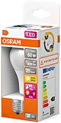LED Classic A 60 9W 2700K daylight sensor E27-Osram Sale