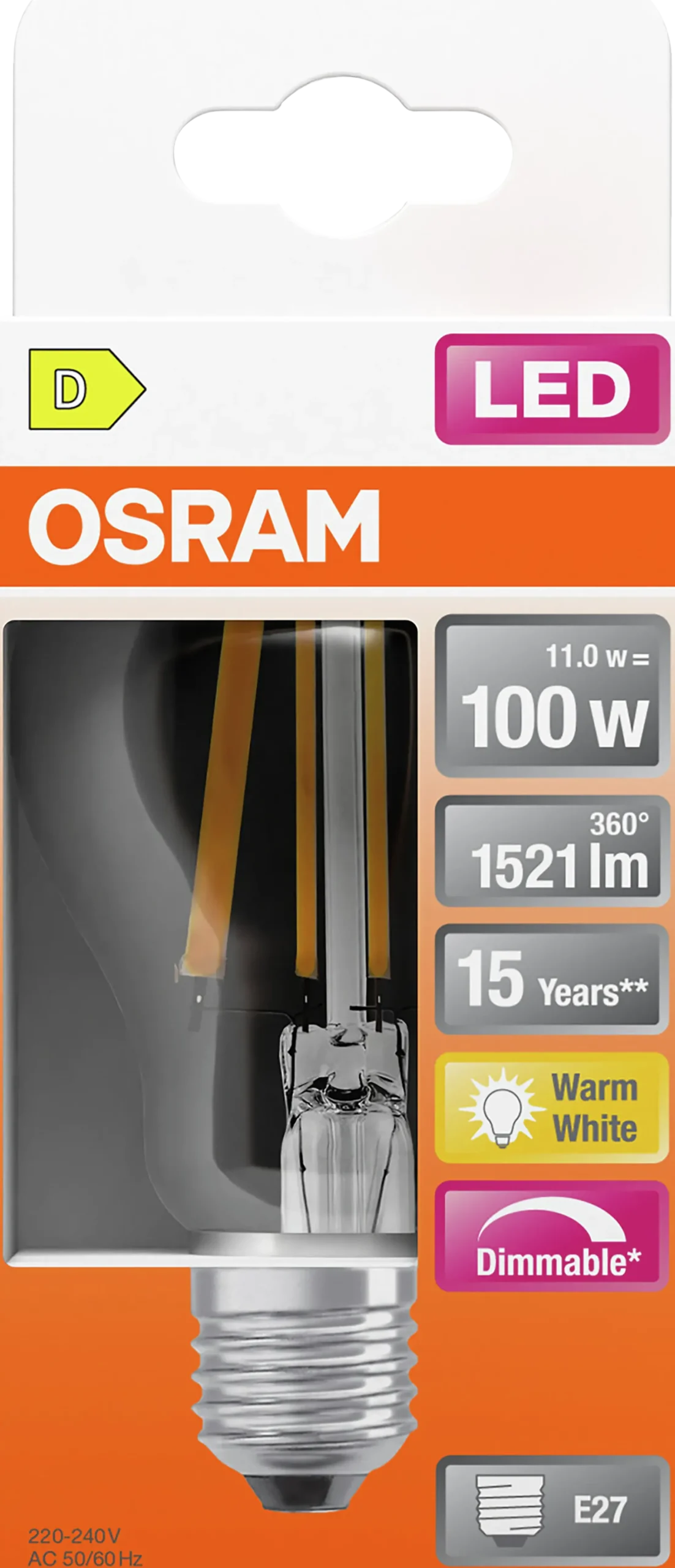 LED Classic A 100 12W 2700K dim E27-Osram Best