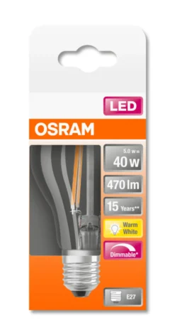 LED Classic A 40 4,5W 2700K dim E27-Osram Sale