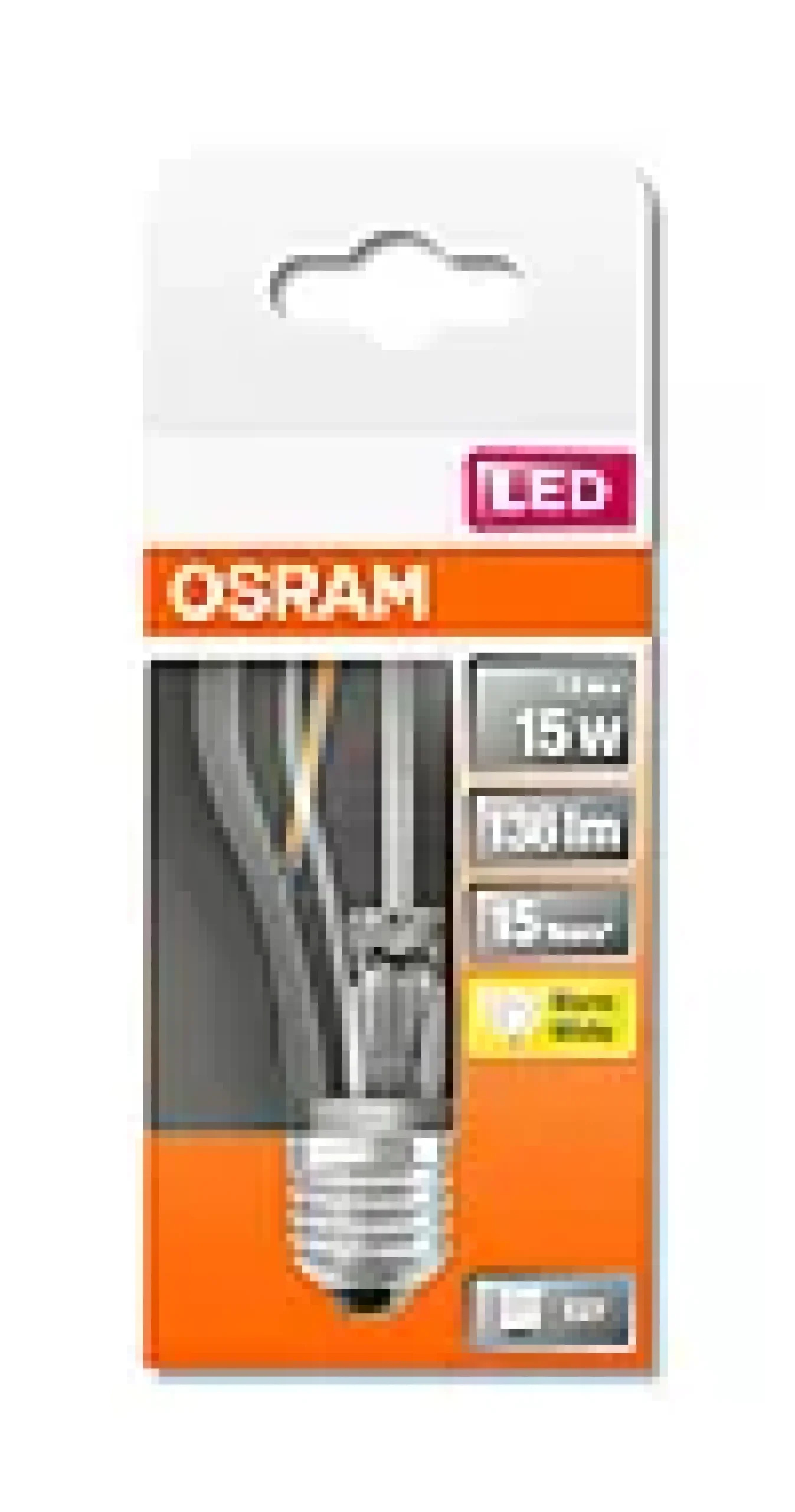 LED Classic A 15 1,5W 2700K E27-Osram New