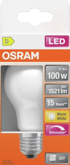 LED Classic A 100 12W 2700K dim E27-Osram Sale