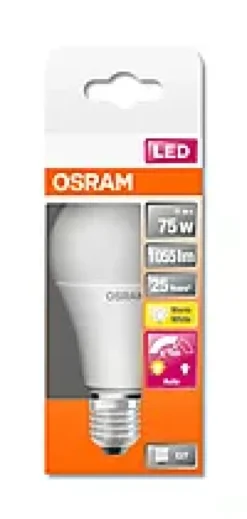 Led Classic A 75 11W 2700K Motion Sensor E27-Osram Sale