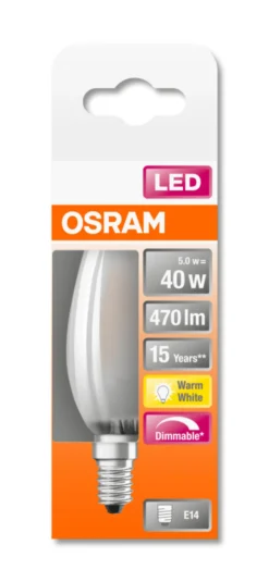 LED Classic B 40 5W 2700K dim E14-Osram Best