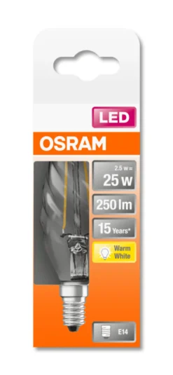 LED Classic BW 25 2,5W 2700K E14-Osram Hot